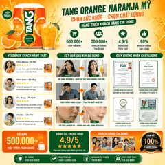 Bột pha nước cam Tang Orange Naranja Mỹ tốt cho sức khỏe hộp 566g
