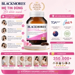 Viên uống bổ sung vitamin tổng hợp cho bà bầu Blackmores pregnancy and breast-feeding gold 60 viên