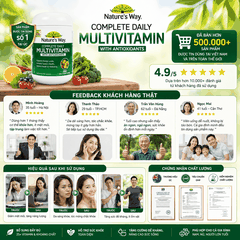 Vitamin tổng hợp Nature’s Way complete daily multivitamin 200 viên  bổ sung Vitamin và khoáng chất