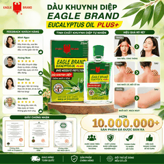 Dầu Khuynh Diệp Chống Muỗi Eagle Brand Plus+ 25ml