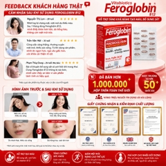 TPBVSK Vitabiotics Feroglobin B12 Haemoglobin Hộp 30 Viên Hỗ Trợ tăng khả năng tạo máu, bổ sung sắt