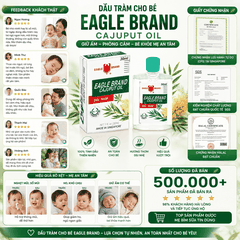 Dầu Tràm Cho Bé Eagle Brand Cajuput Oil Giữ Ấm Phòng Cảm (30ml)