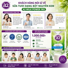 Sữa tươi dạng bột nguyên kem a2 milk power 1 kg