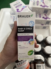 Siro brauer baby & child sleep hỗ trợ giấc ngủ cho bé từ 6 tháng chai 100ml