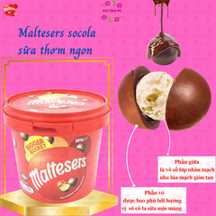 Bánh xốp mạch nha bọc socola Maltesers Bigger Bucket 880g