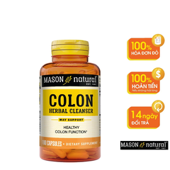 Viên Uống Hỗ Trợ Chức Năng Đại Tràng MASON NATURAL Colon Herbal Cleanser 100 Viên