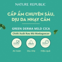 Nature Republic Nước hoa hồng Green Derma Mild Cica Big Toner 500ml (IP04)