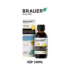 Siro giảm ho có đờm dạng lỏng Brauer Chesty Cough cho bé từ 2 tuổi trở lên 100ml