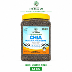 Hạt chia đen The Seed Co certified organic chia seeds 1.6 kg hạt chia đen