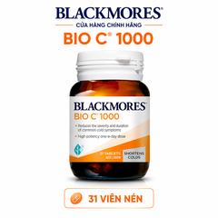 Bổ sung  vitamin c blackmores bio c 1000mg 31 viên tăng sức đề kháng, hệ miễn dịch, trắng sáng da