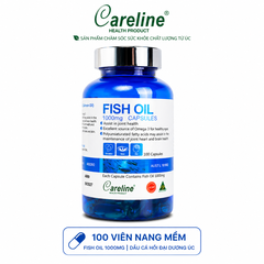 Dầu cá hồi đại dương Úc Careline Fish oil hộp 100 viên