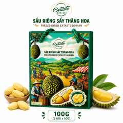 Sầu riêng sấy thăng hoa Freeze Dried Extaste Durian 100g Ready to eat Snack