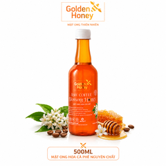 Mật ong hoa cà phê golden honey nguyên chất dinh dưỡng cho cả nhà chai 500ml