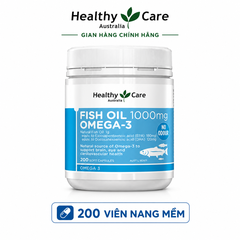 Healthy Care Fish Oil 1000mg Omega-3 200 Soft Capsules
