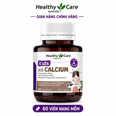 Canxi sữa cho bé Healthy Care Kids Milk Calcium 60 viên