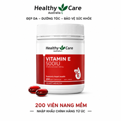 Vitamin E 500IU Healthy Care đẹp da, dưỡng tóc 200 viên