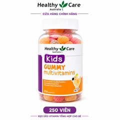 Vitamin tổng hợp Gummy Multivitamin Healthy Care kẹo dẻo bổ sung vitamin cho bé 250 viên