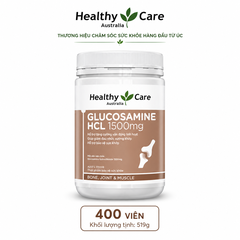 Viên uống xương khớp Glucosamine HCL 1500mg Healthy Care 400 viên