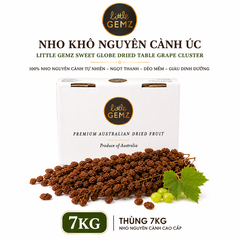 Nho khô nguyên cành Úc Little Gemz Sweet Globe Dried Table Grape Cluster 7kg