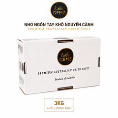 Nho Ngón Tay khô nguyên cành Little Gemz Sweet Sapphire Dried Grapes Clusterss 3kg