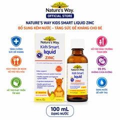 Nature’s Way Kids Smart Liquid ZinC 100ml – Bổ sung kẽm nước tăng sức đề kháng cho bé