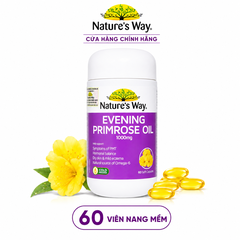 Tinh dầu hoa Anh Thảo Nature's Way evening primrose oil hỗ trợ cân bằng nội tiết tố nữ 60 viên