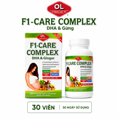 Vitamin tổng hợp cho phụ nữ mang thai và cho con bú Olympian Labs F1 - Care Complex DHA & Ginger