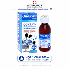 TPBVSK Vitabiotics Osteocare Liquid Original Calcium Magnesium hộp 200ml Canxi  magie, vitamin D3 và kẽm