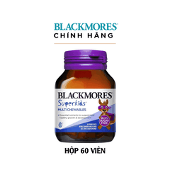 Vitamin tổng hợp Blackmores Superkids Multi Chewables hộp 60 viên bổ sung khoáng chất cho trẻ