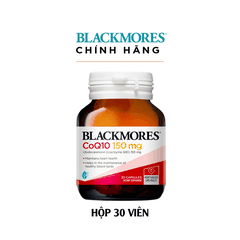 Blackmores Super Strength Coq10 150mg 30 Capsules  hỗ trợ hệ thống tim mạch và mạch máu khỏe mạnh