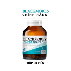 Dầu Cá Blackmores Omega Double High Strength Fish Oil 90 Viên – Gấp Đôi Omega-3 Cho Tim, Não Và Mắt