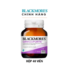 Viên uống bổ não blackmores gingkoforte 40 viên - giảm tình trạng lo lắng căng thẳng và suy giảm trí nhớ