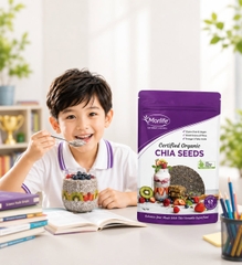 Hạt Chia Hữu Cơ Morlife Certified Organic Chia Seeds 1kg Siêu Thực Phẩm Giàu Protein, Omega-3 & Chất Xơ Hữu Cơ Tự Nhiên