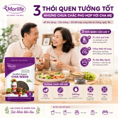Hạt Chia Hữu Cơ Morlife Certified Organic Chia Seeds 500g - Siêu Thực Phẩm Giàu Protein, Omega-3 & Chất Xơ Hữu Cơ Tự Nhiên