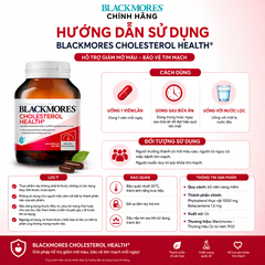 Viên uống giảm mỡ máu blackmores cholesterol health 60 viên