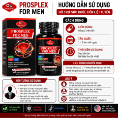 Hỗ trợ tiền liệt tuyến OlympinLabs Prosplex For Men 60 viên