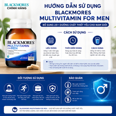 Blackmores Multivitamin For Men – Vitamin tổng hợp cho nam giới từ Úc (50 Viên)