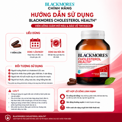 Viên uống giảm mỡ máu blackmores cholesterol health 60 viên