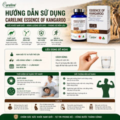 Careline Essence Of Kangaroo 200 viên - Hỗ trợ tăng cường sức khỏe nam giới 60 viên