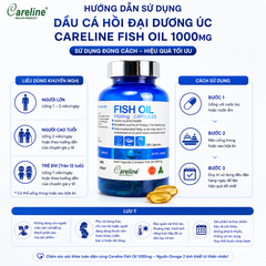 Dầu cá hồi đại dương Úc Careline Fish oil hộp 100 viên