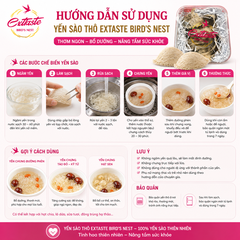 Yến sào thô Extaste Brid’s Nest 100gr thơm ngon bổ dưỡng