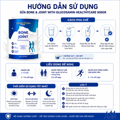 Sữa Bone & Joint With Glucosamin Healthycare 600gr