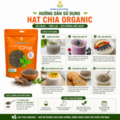 Hạt chia Healthy Nuts & Seeds Organic Chia Seeds 500gr