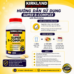 Vitamin B tổng hợp Super B-Complex Kirkland Signature hộp 500 viên
