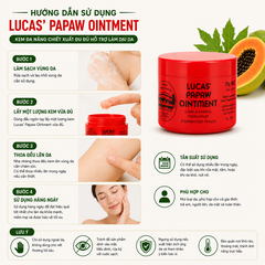 Kem đa năng Lucas Papaw Ointment chiết xuất đu đủ hỗ trợ làm dịu da hộp 75g