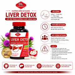 Hỗ trợ tăng cường chức năng gan Olympian Labs Liver detox hộp 60 viên