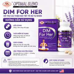 Hỗ trợ cải thiện nội tiết tố cho phụ nữ Olympian Labs Dim For Her 30 viên