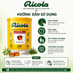 Kẹo thảo dược Ricola Original Herb 250g giảm ho, đau rát viêm họng