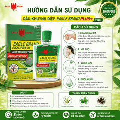 Dầu Khuynh Diệp Chống Muỗi Eagle Brand Plus+ 25ml