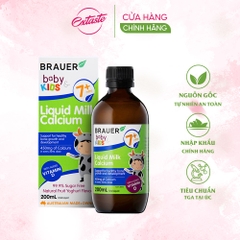 Thực phẩm bổ sung Canxi dạng sữa Brauer Baby Kids 200ml cho bé từ 7 tháng tuổi